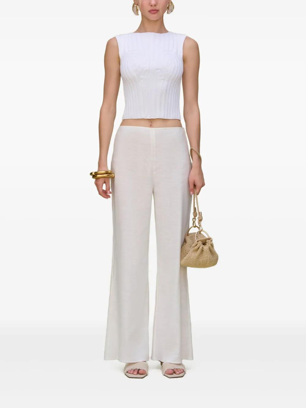 Cult Gaia Kora Pants in White | Lyst