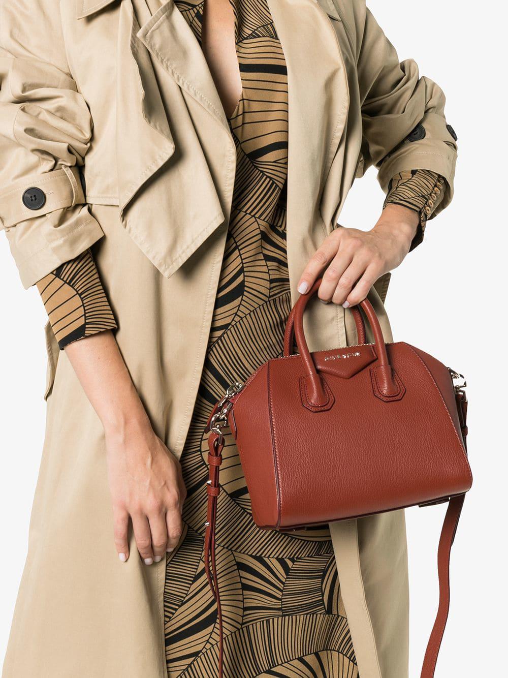 givenchy mini antigona brown