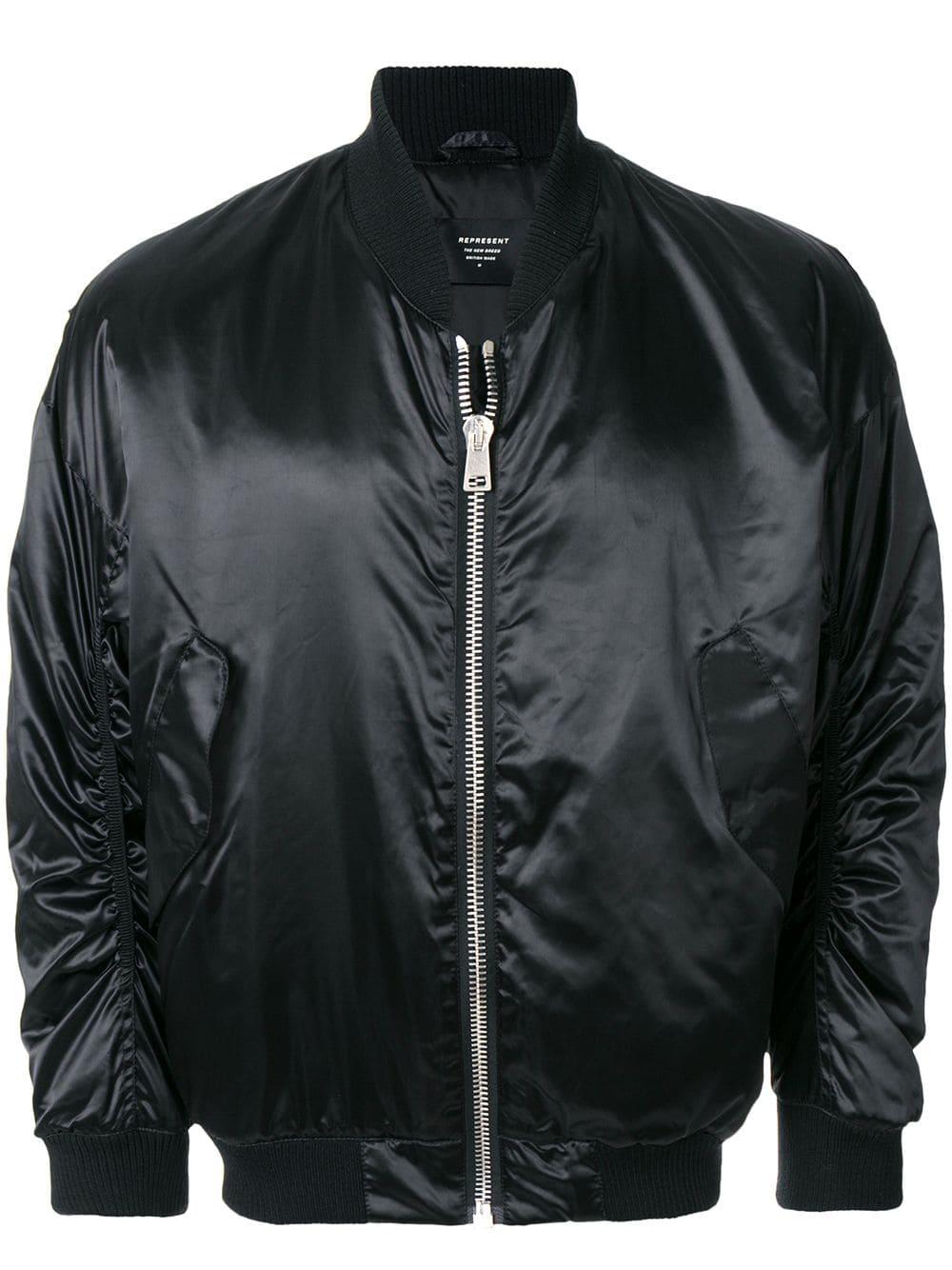 Represent Synthetic Classic Bomber Jacket in Black for Men - Lyst