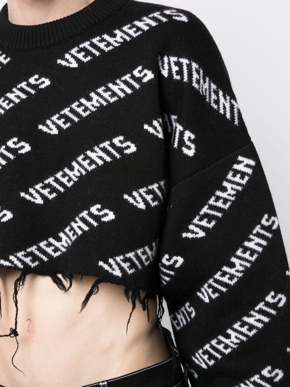 VETEMENTS logo crew neck jumper