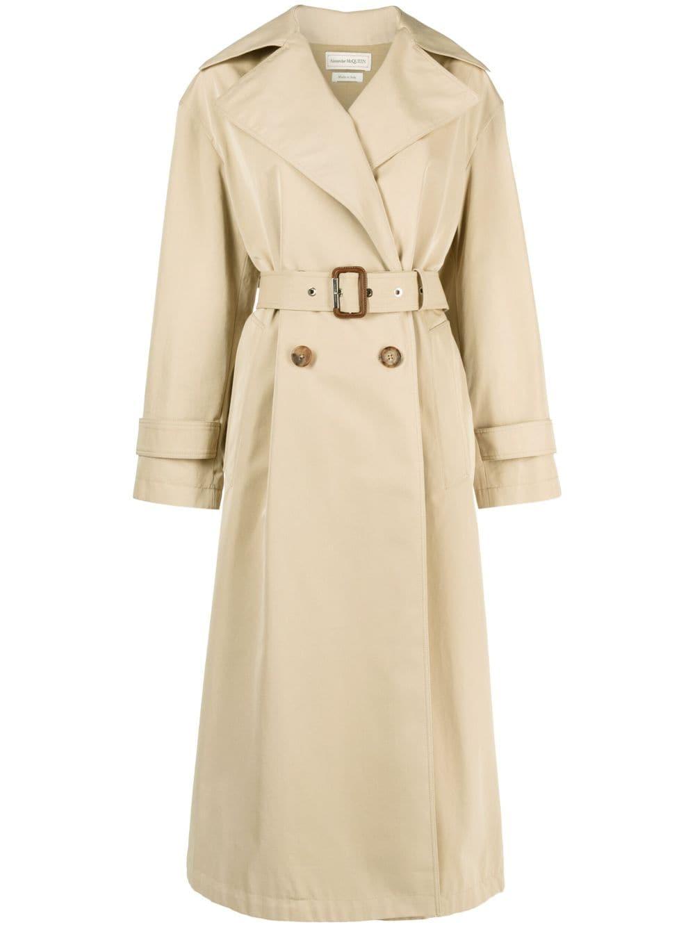 Alexander mcqueen cheap trench coat