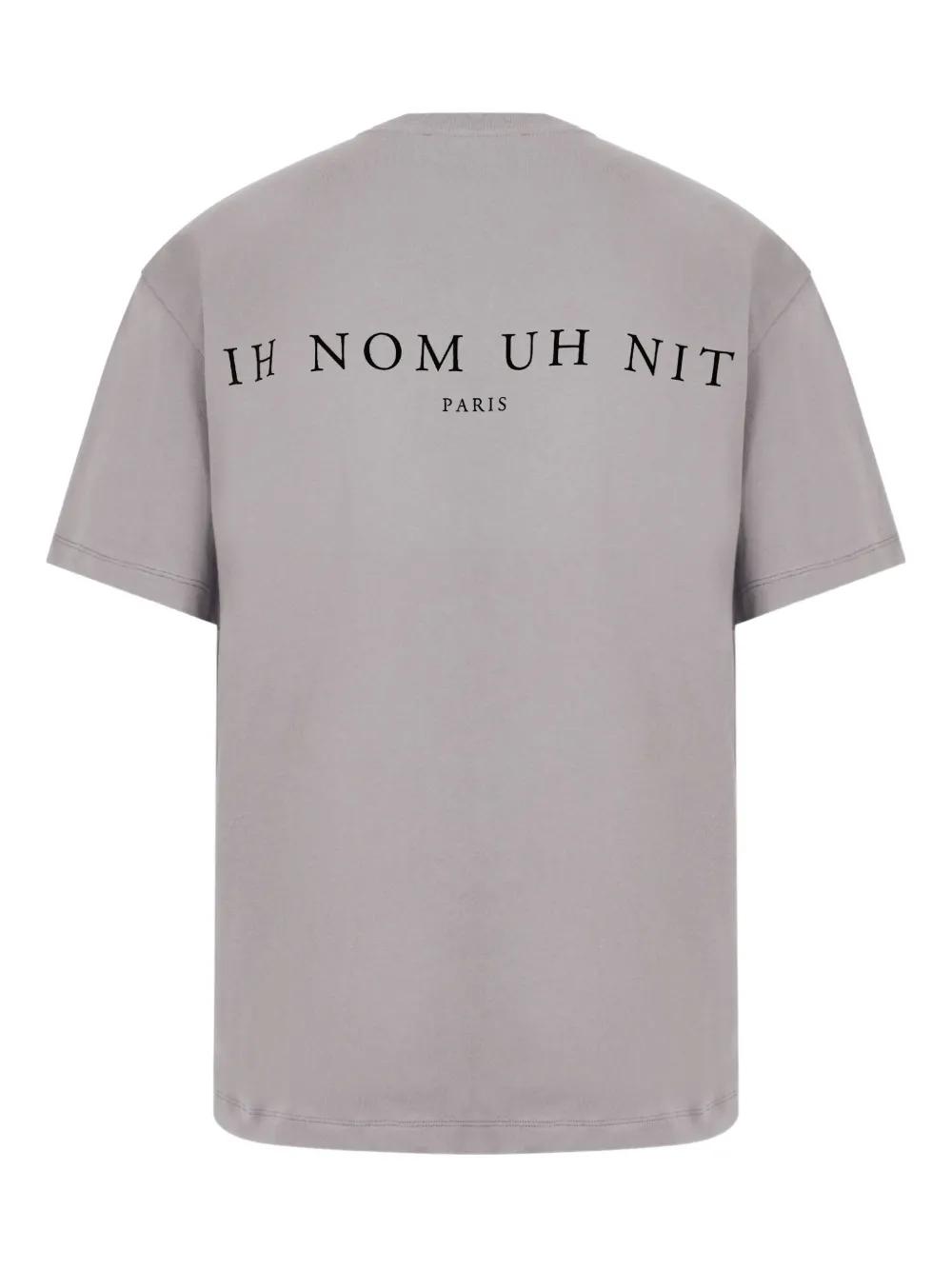 Tシャツ・カットソー IH NOM UH NIT Men T-shirt Grey NUS25272 050 Ih Nom Uh Nit logo-print T-shirt | Grey | FARFETCH