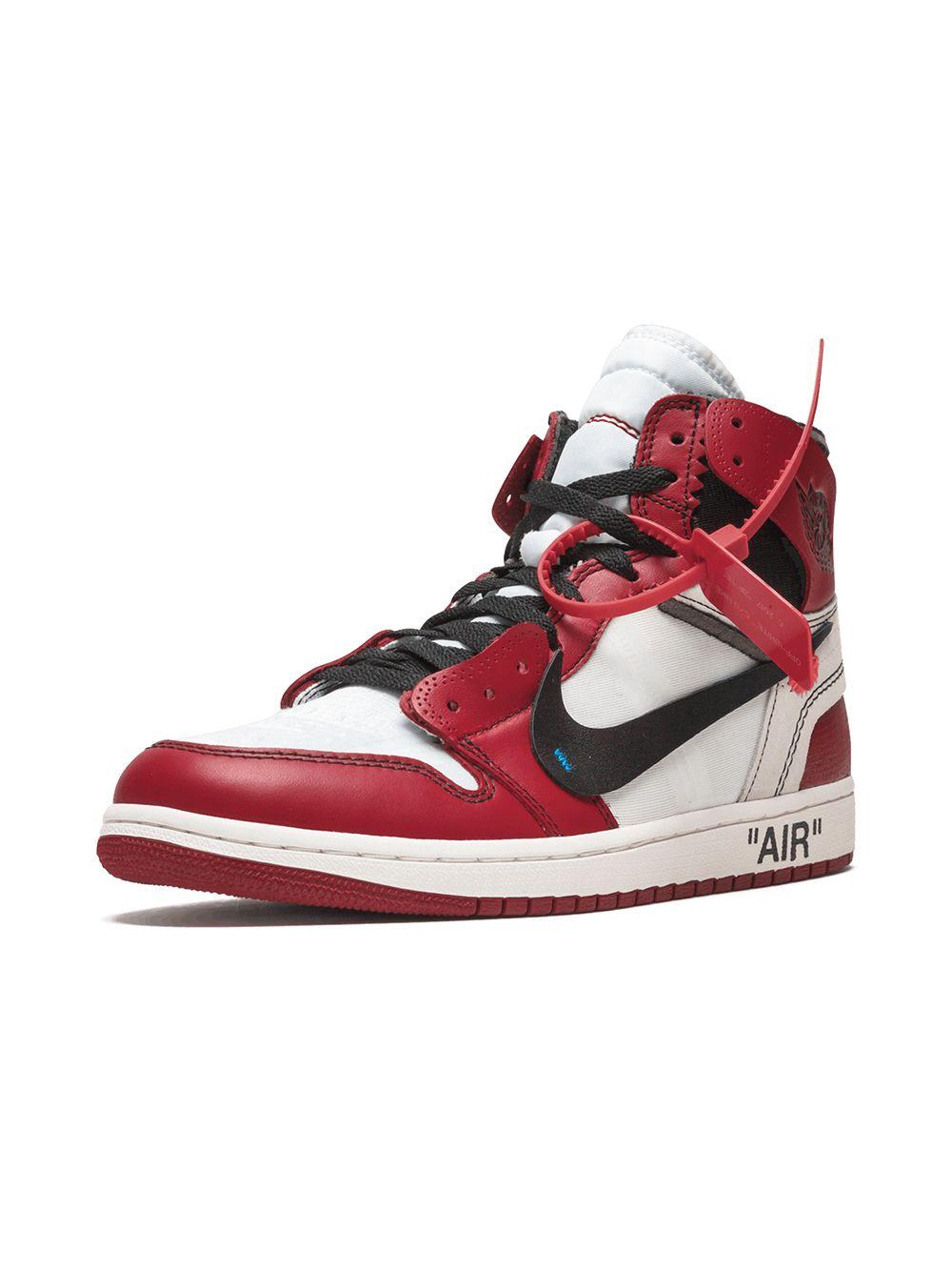 NIKE X OFF-WHITE Suède X Off-white The 10: Air Jordan 1 Sneakers in het  Rood voor heren - Lyst