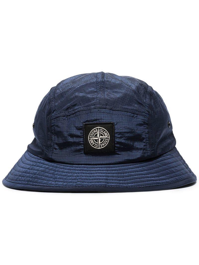 Logo Patch Ripstop Bucket Hat for Men 