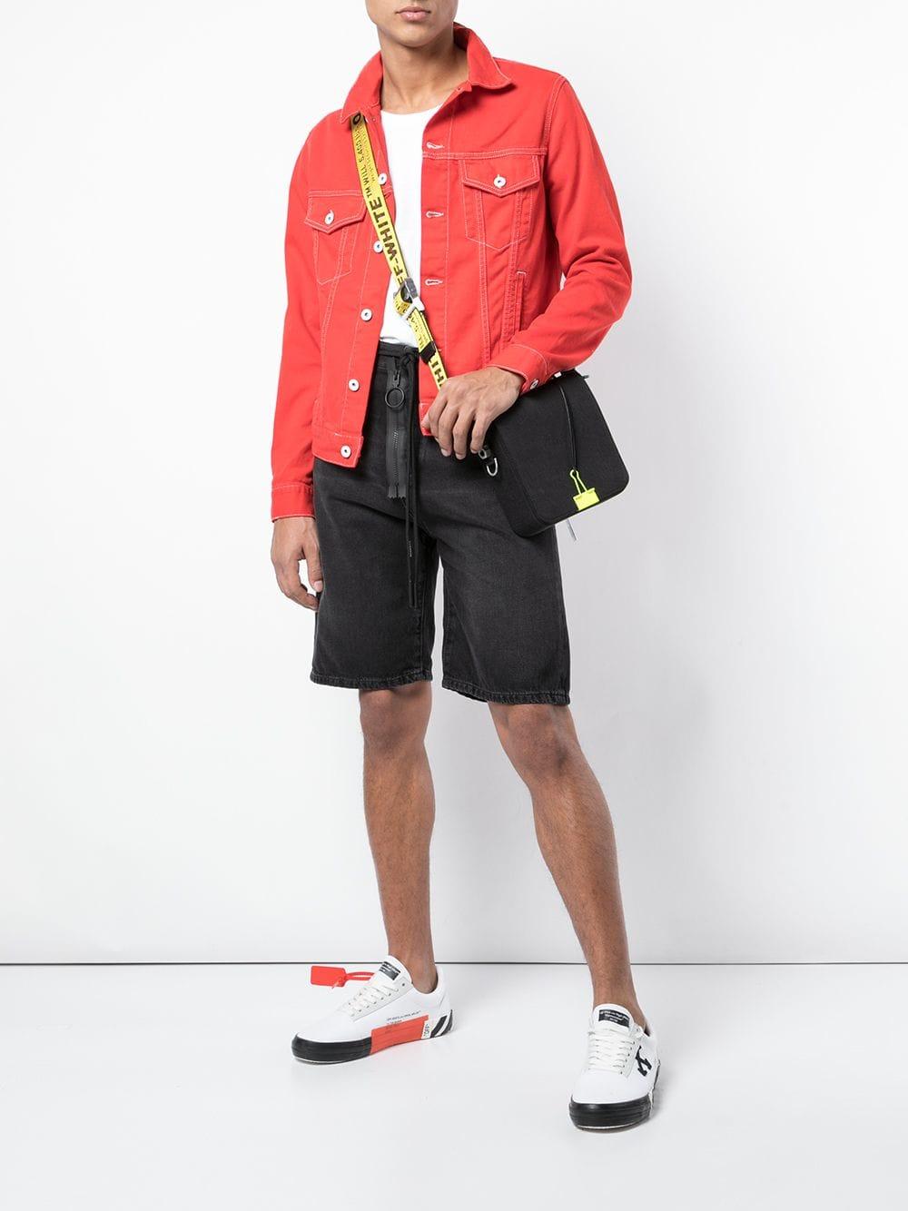 Off White Crossbody Bag Black Strap Literacy Basics