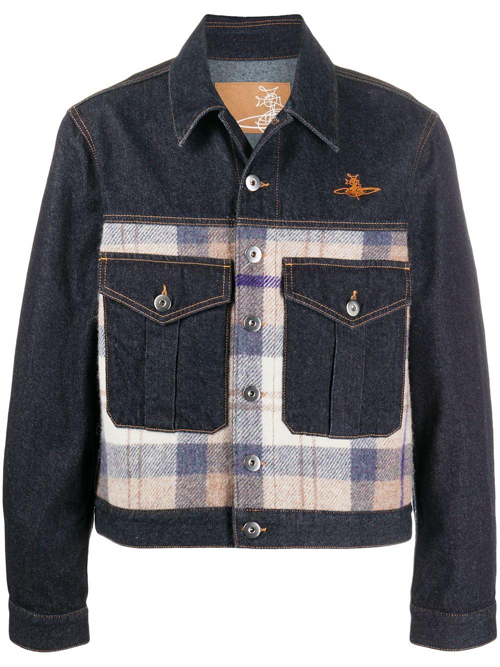 Vivienne Westwood Plaid Panelled Denim 