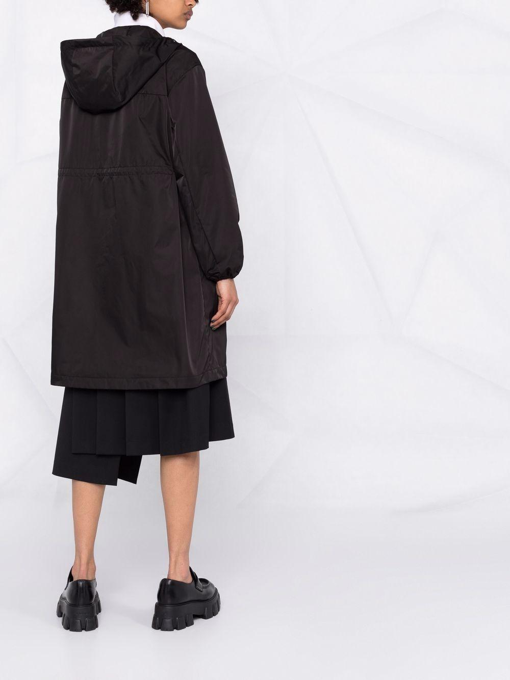 Moncler Milliau Long Coat in Black | Lyst