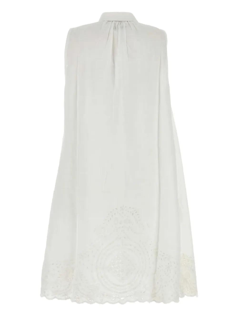 ワンピース BODE White Linen Blevoir Dress BODE WHITE LINEN BLEVOIR DRESS - Dresses & Skirts - BeyondStyle
