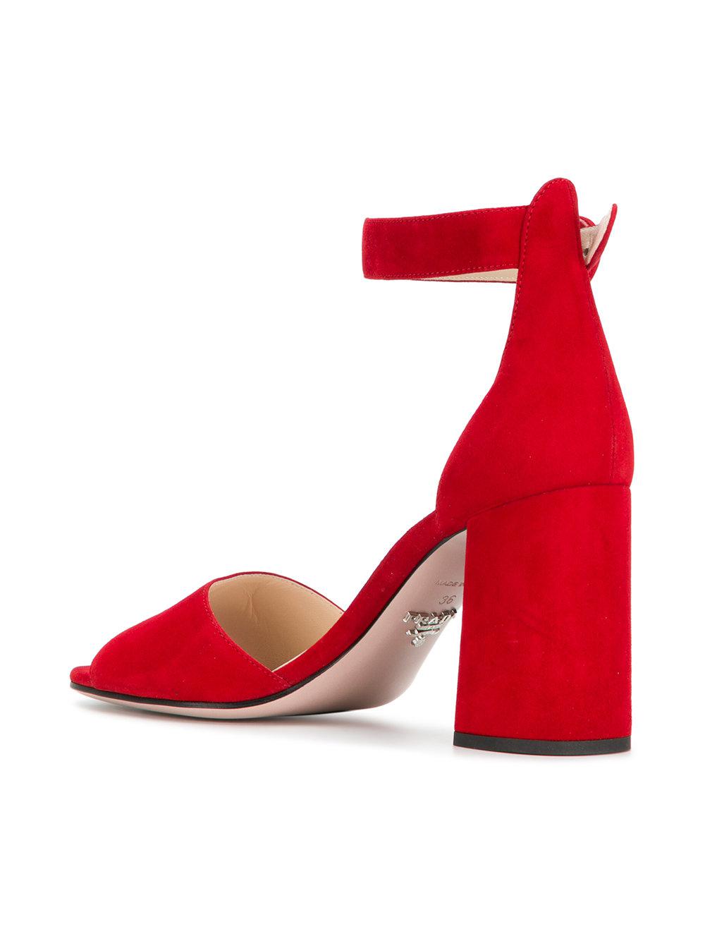 suede block heel sandals