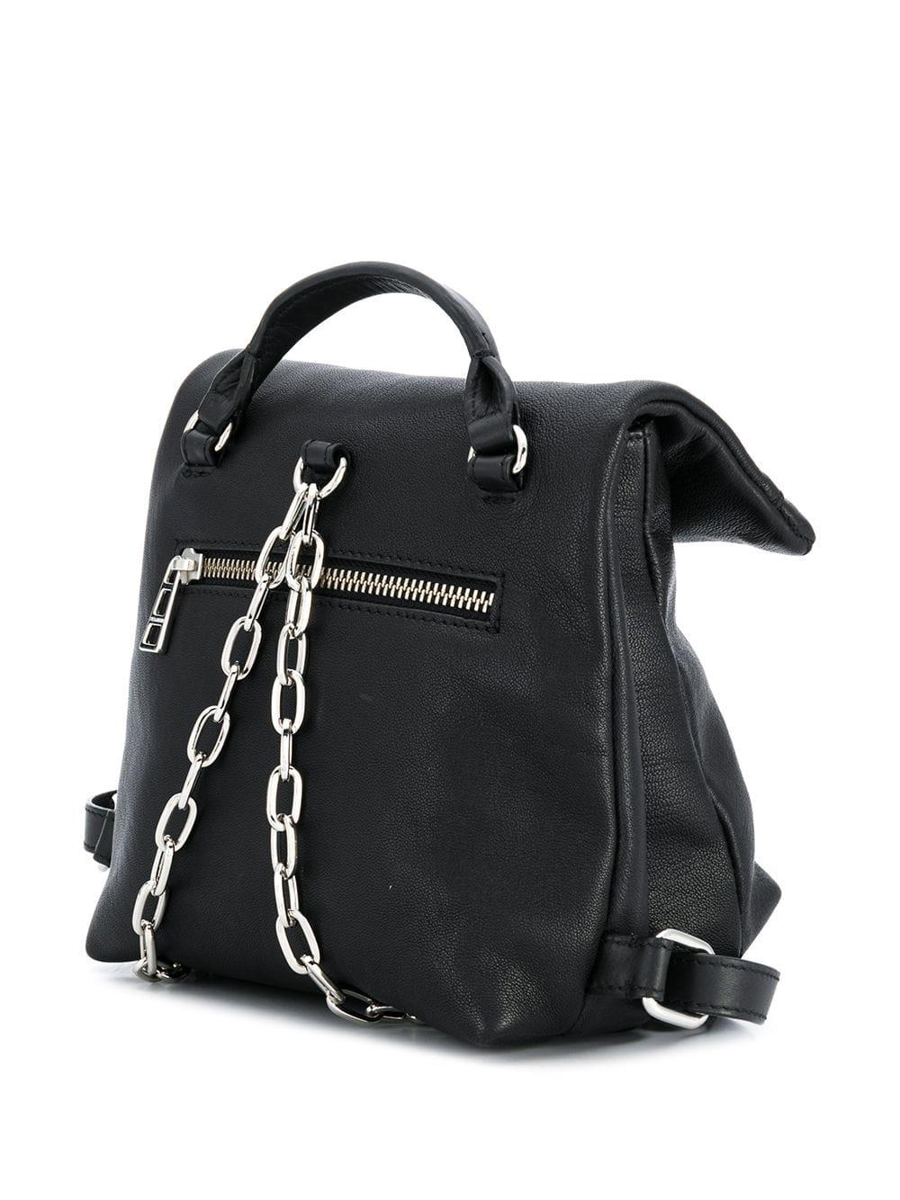 Zadig & Voltaire Romy Mini Leather Backpack in Black | Lyst