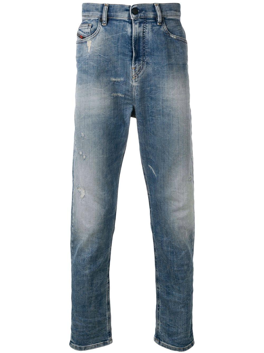 DIESEL Denim D-vider Tapered Jeans in Blue for Men - Lyst