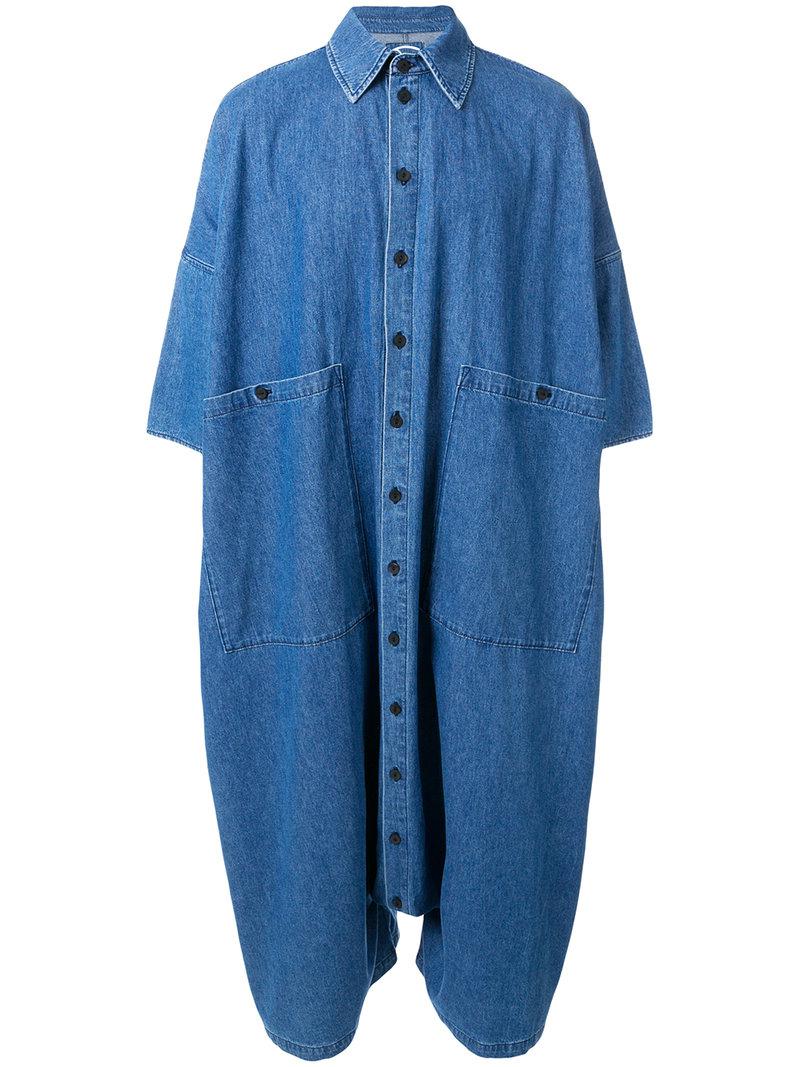 69 Oversized Denim Jumpsuit in Blue Lyst