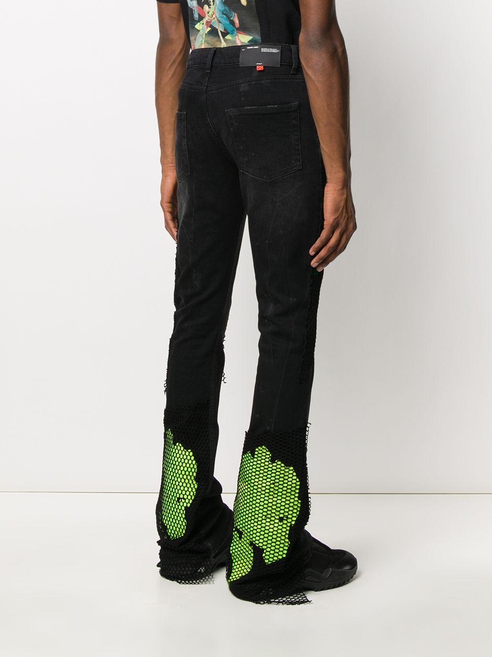 Virgil Abloh Denim Stacked Flared Jeans 