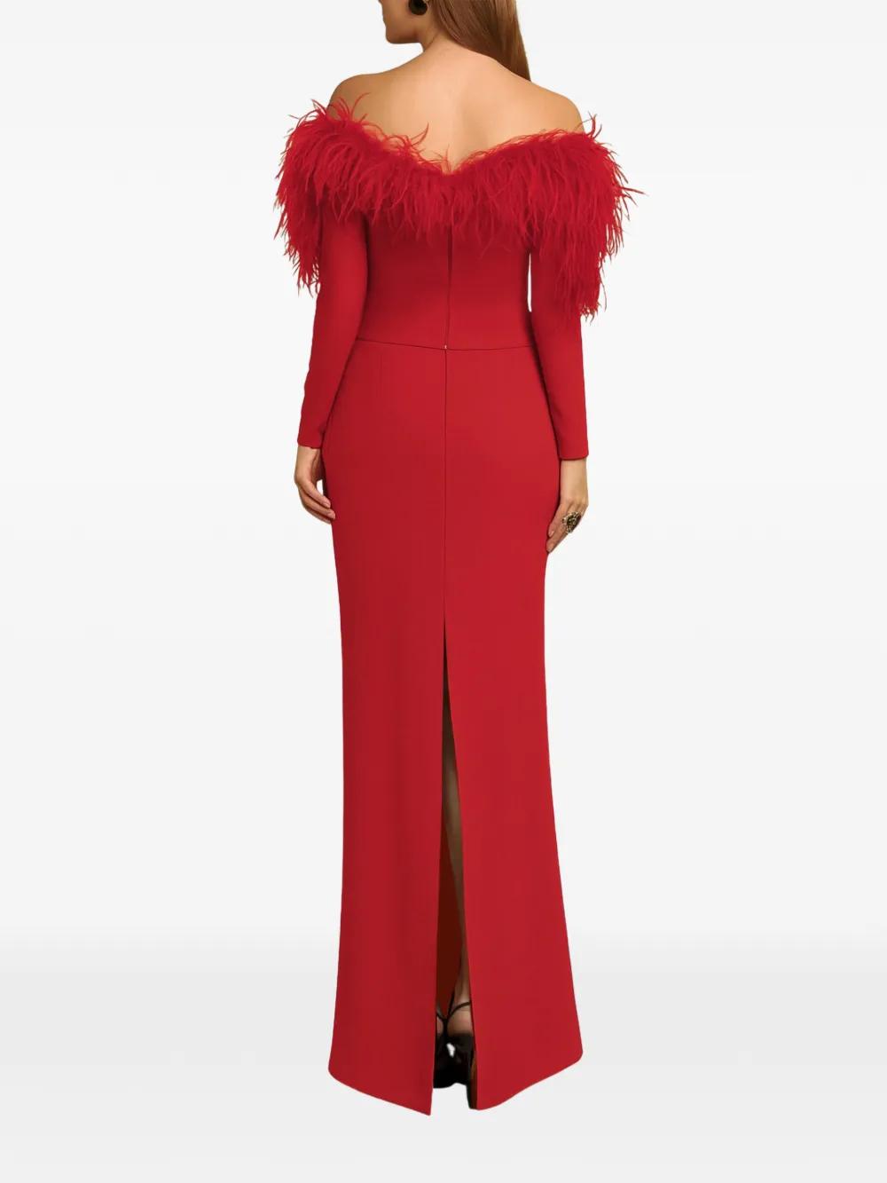 open lace back dress Crimson Ball Gown– Teuta Matoshi main image 1