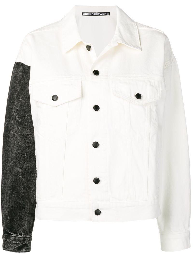 alexander wang black denim jacket