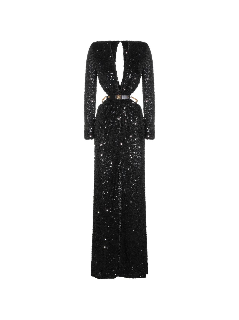 elisabetta franchi glitter maxi dress Elisabetta Franchi
