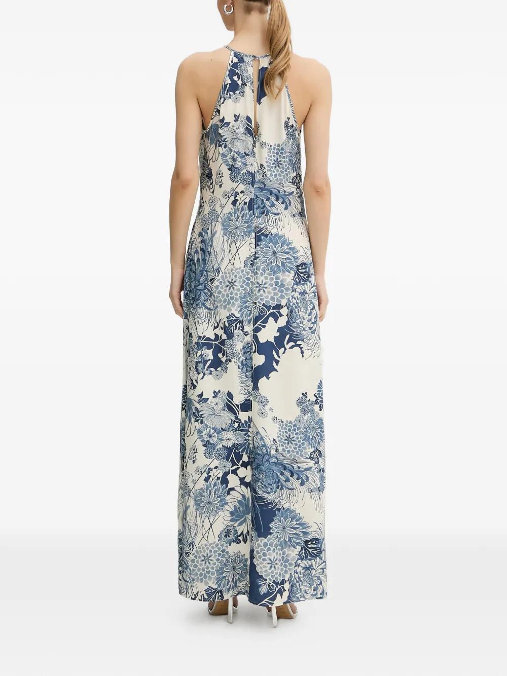 guess blue maxi dress Cassiopeia Open Back Maxi Dress Hibiscus Blue main image 1