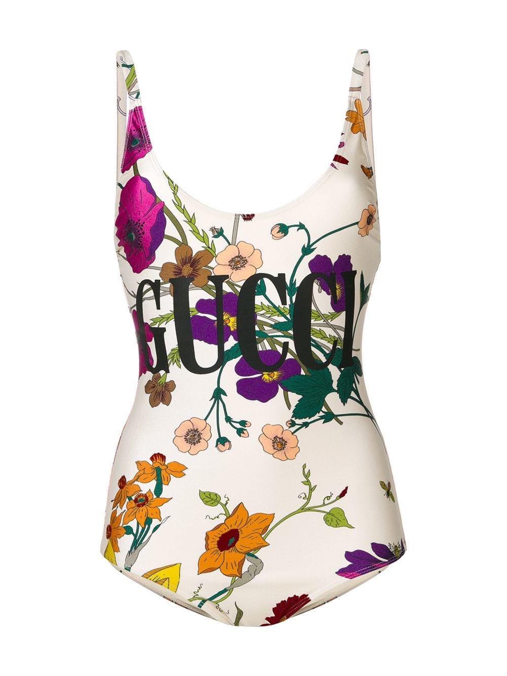 Gucci Flora Swimsuit in Ivory (White 