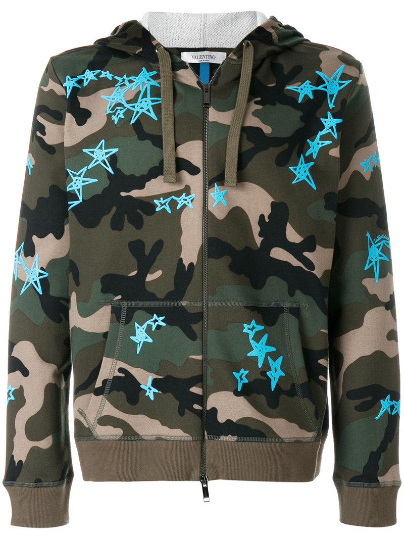 valentino camouflage hoodie
