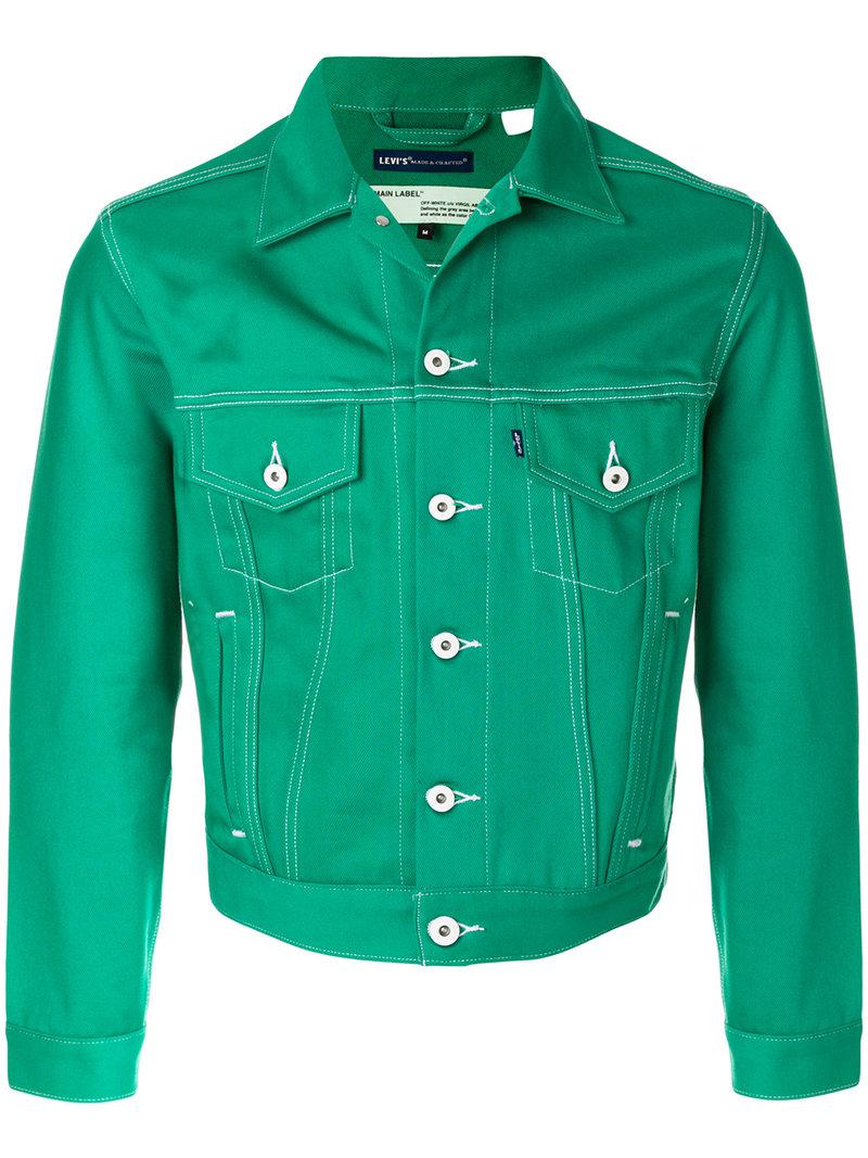 levi green denim jacket