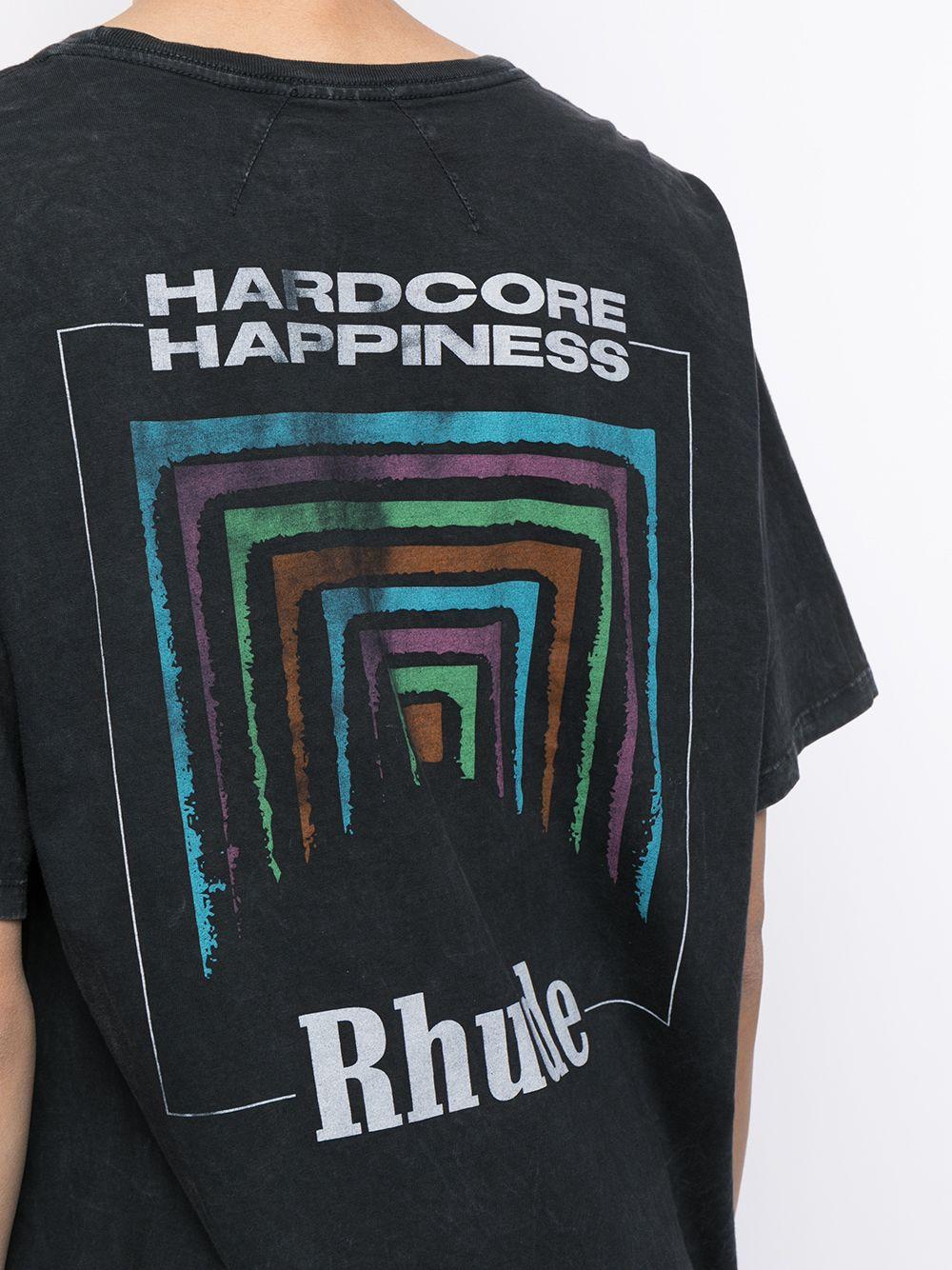 Rhude Hardcore Happiness Print T-shirt in Black for Men | Lyst