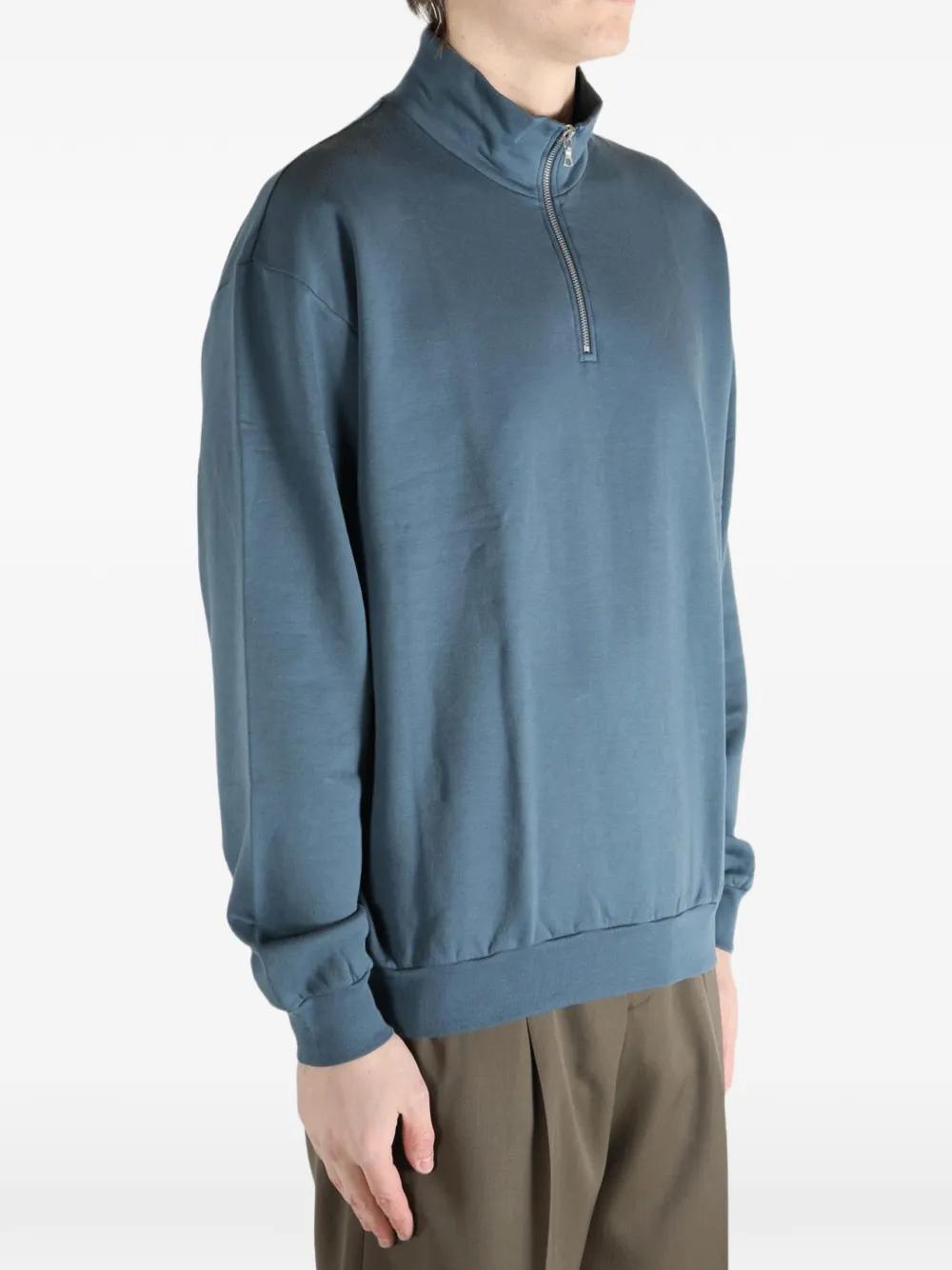 AURALEE Half-Zip Sweatshirt in Blue for Men | Lyst