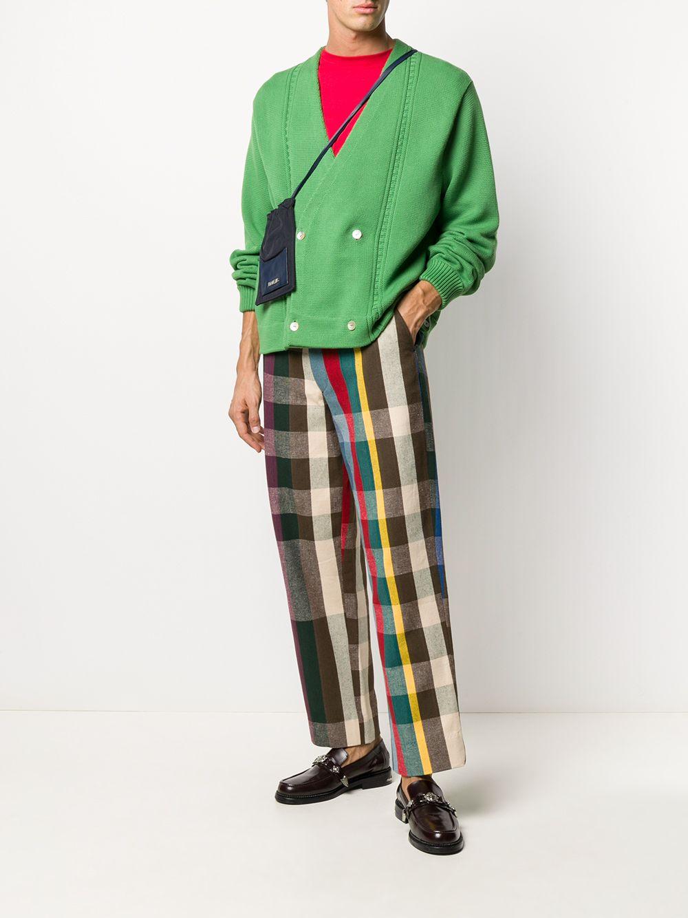 Bode Double Breasted Cardigan in Green for Men | Lyst