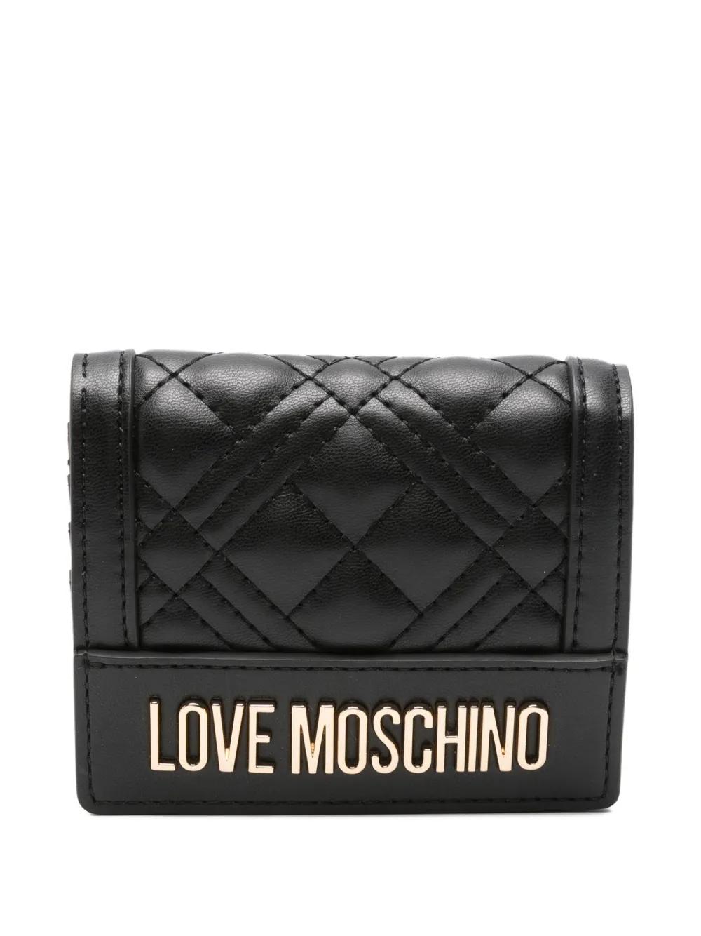 【関税&送料込】Love Moschino Wallets Black love moschino wallet