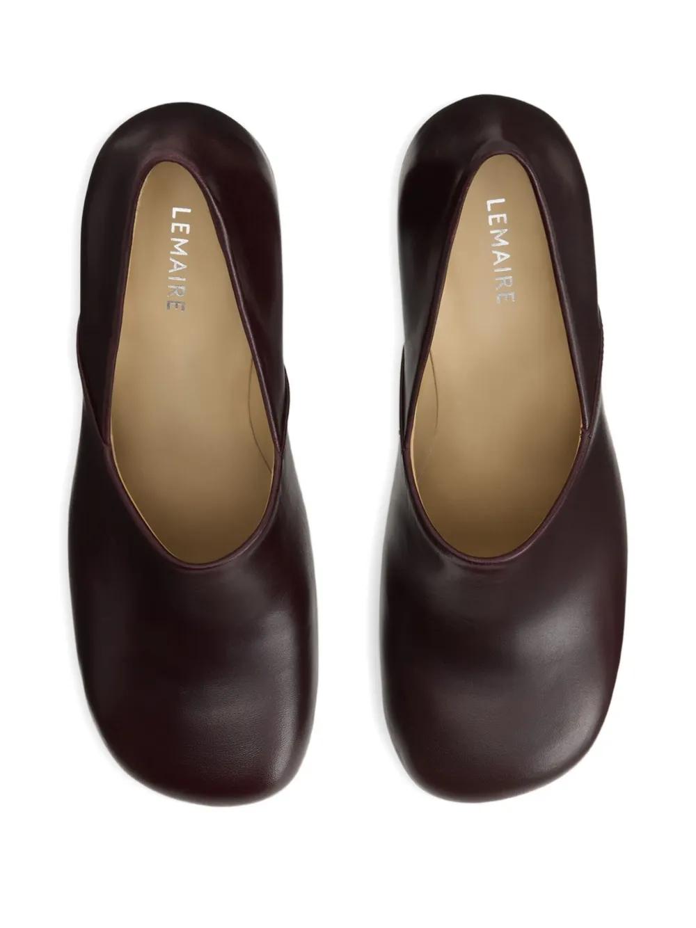 【VIP価格！】LEMAIRE ブラウン レザーパンプス 36462_1_expand.jpg