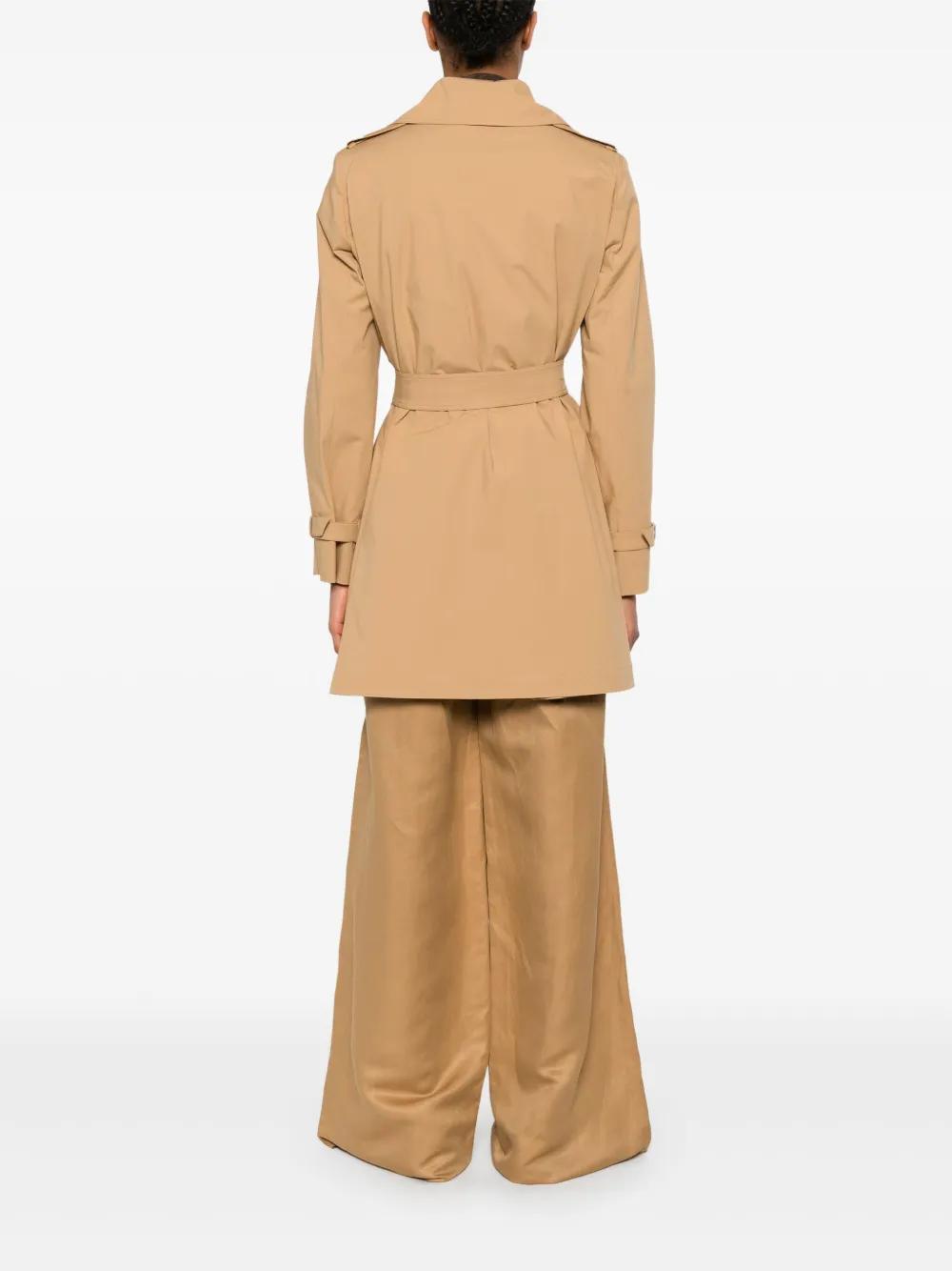 【関税&送料込み】Max Mara 'Landa' Raincoat Max Mara Landa Trench Coat in Natural | Lyst