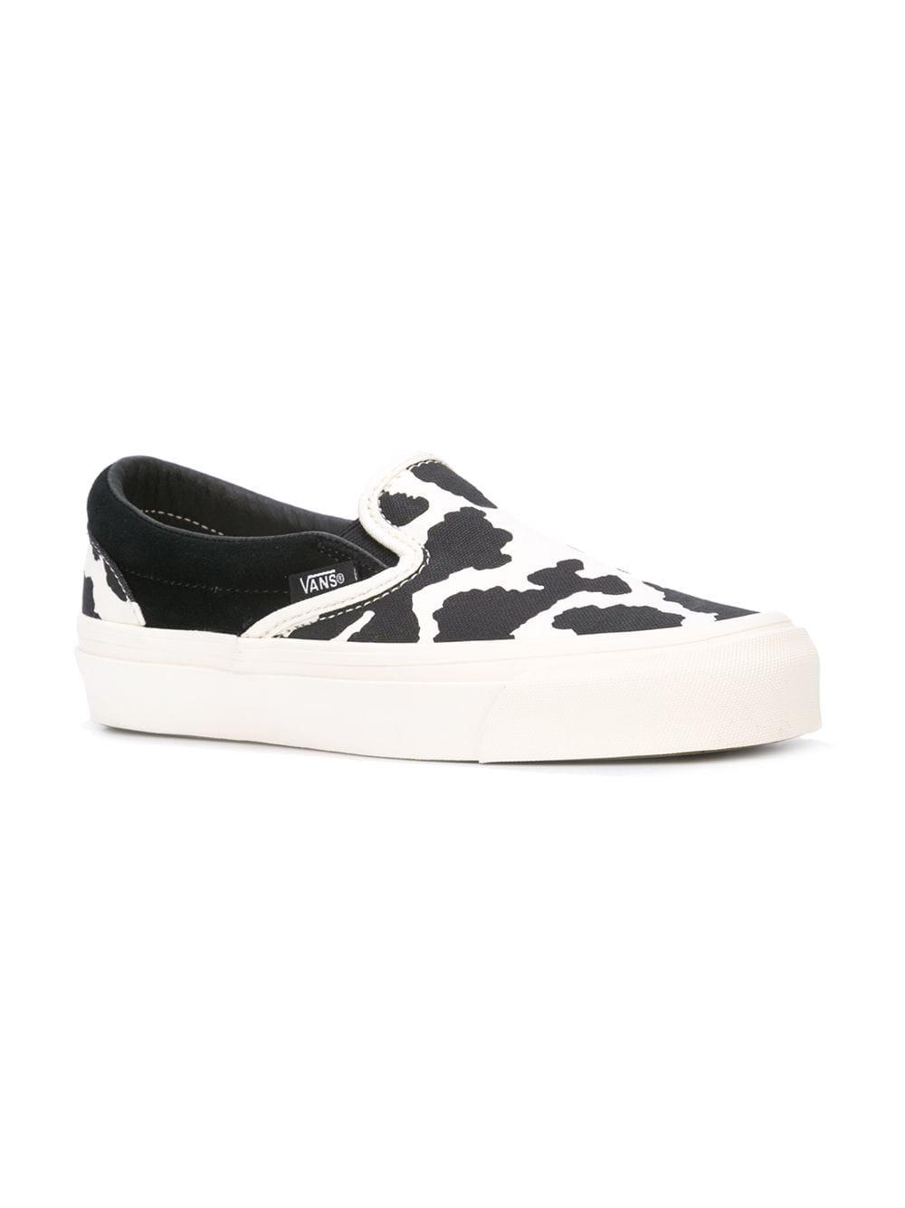 cow vans slip on
