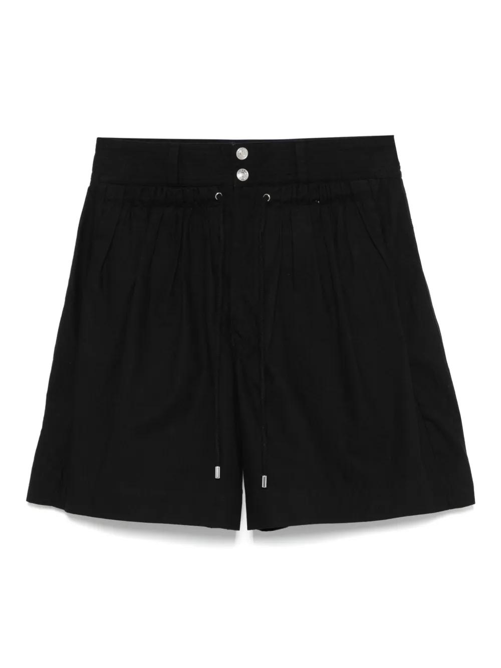 ショートパンツ Isabel Marant Shorts Ingrid ISABEL MARANT Ingrid ruffled cotton-chambray shorts | NET-A