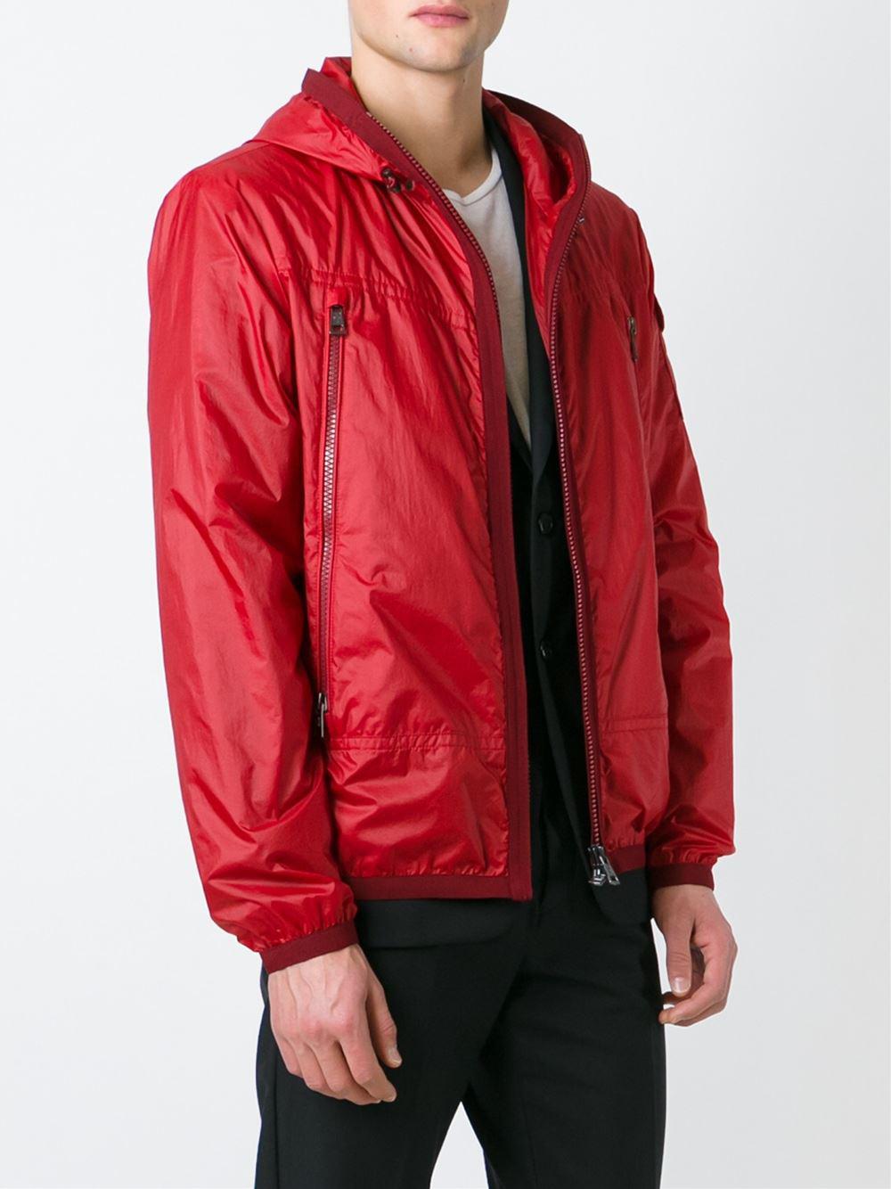 moncler red windbreaker