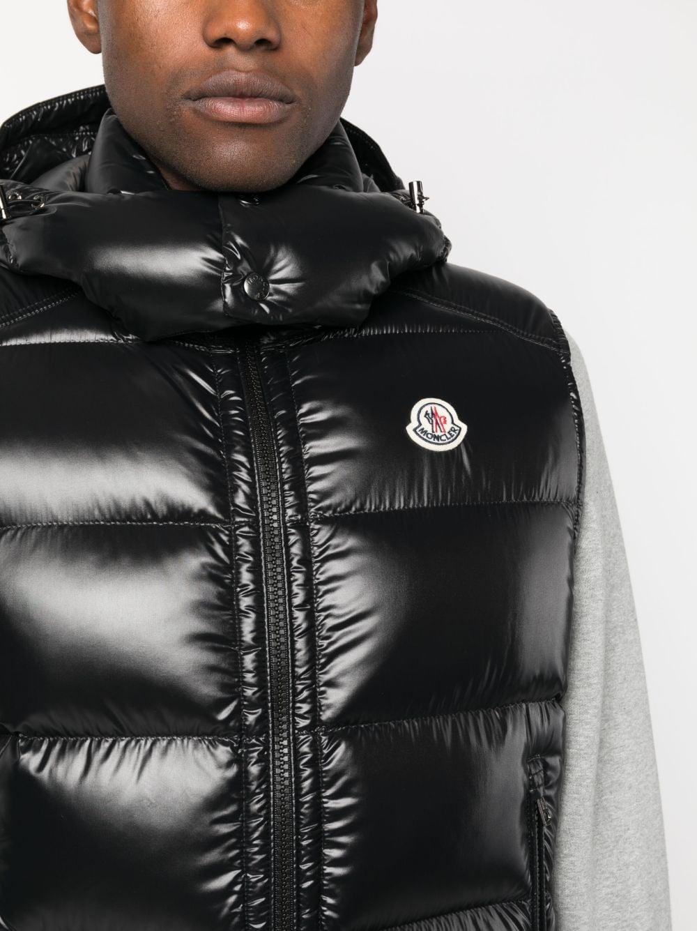 Moncler hooded vest mens 2025