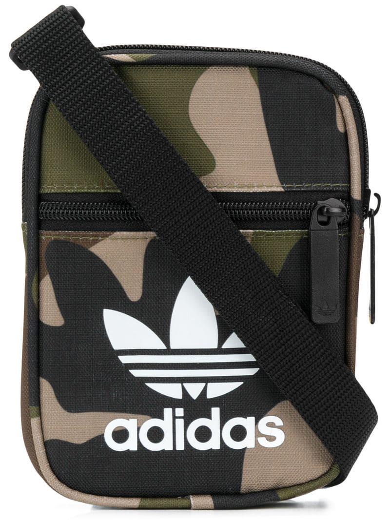 adidas Trefoil Camouflage Shoulder Bag in Green - Lyst