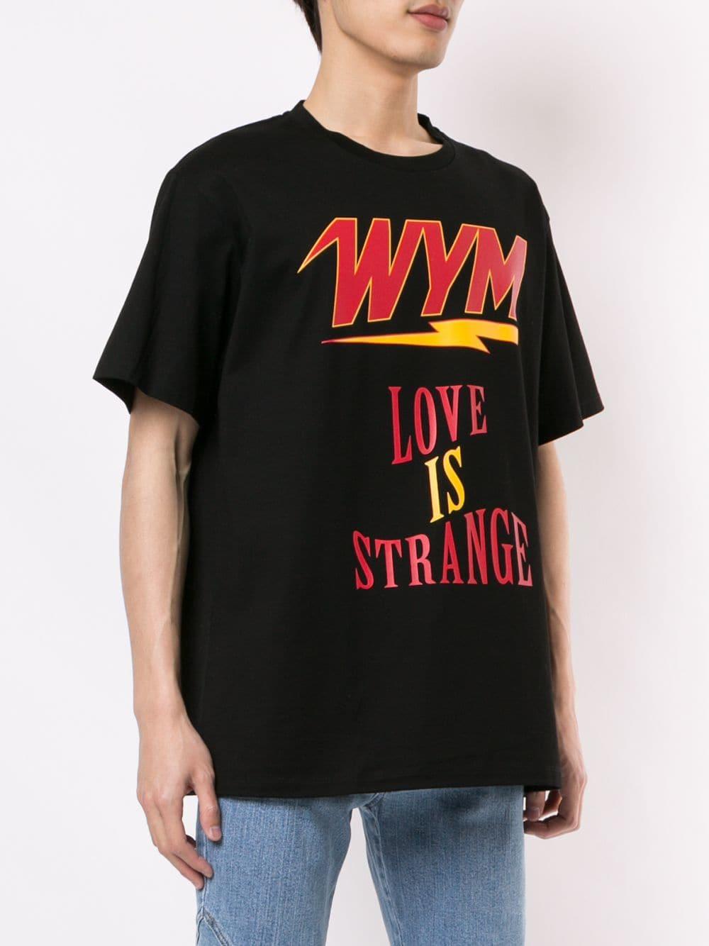 WOOYOUNGMI Cotton Love Is Strange T-shirt in Men -