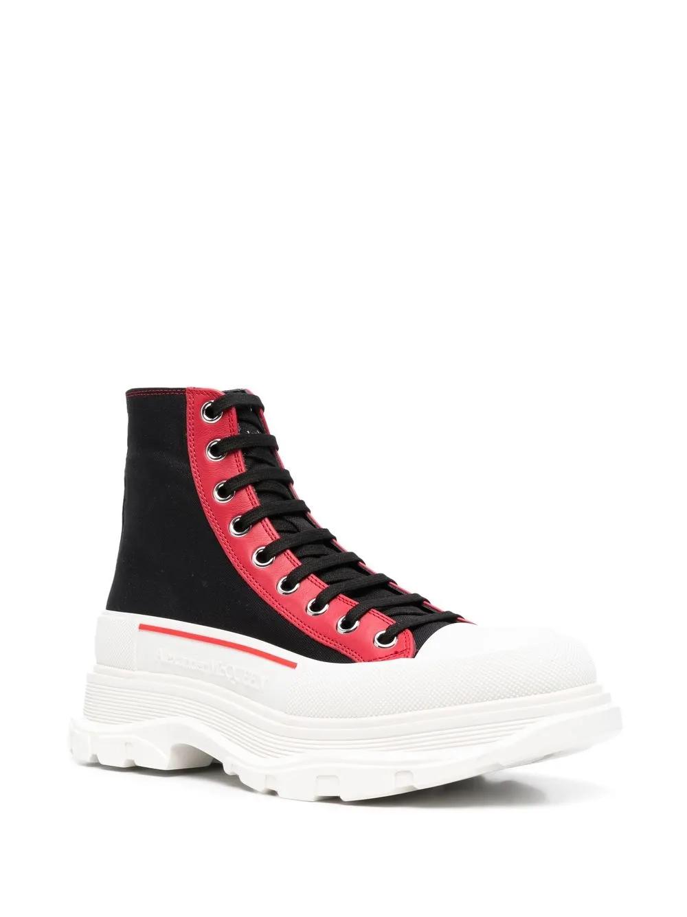 ★alexander mcqueen★ Tread Slick High Top Sneakers Black Wh 17919502_43468806_1000.jpg