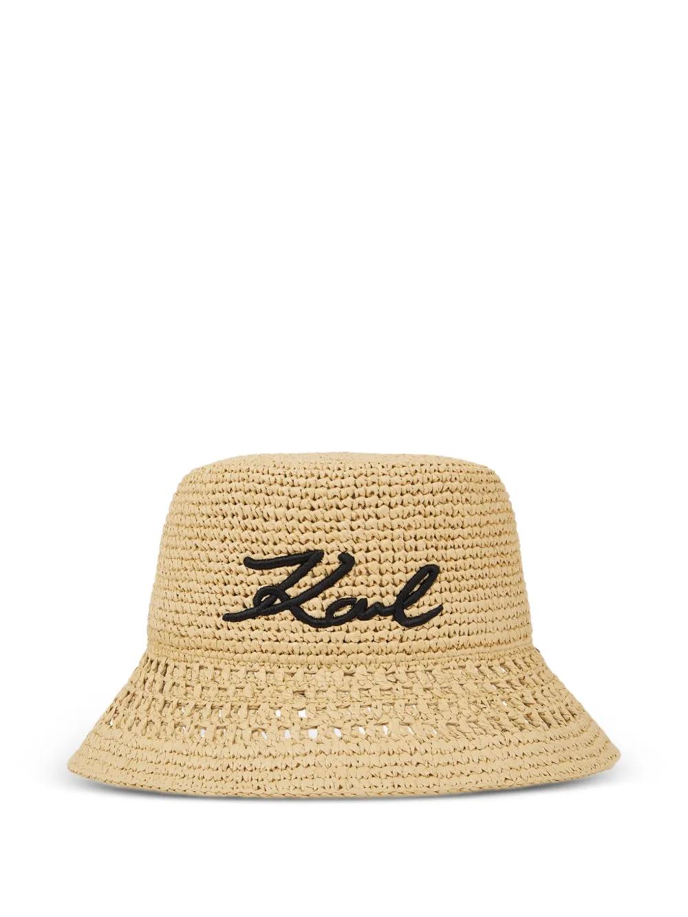 NWT Limited Edition Karl Lagerfeld Straw Bucket Hat KARL LAGERFELD Hats for Women | Online Sale up to 49% off | Lyst main image 3