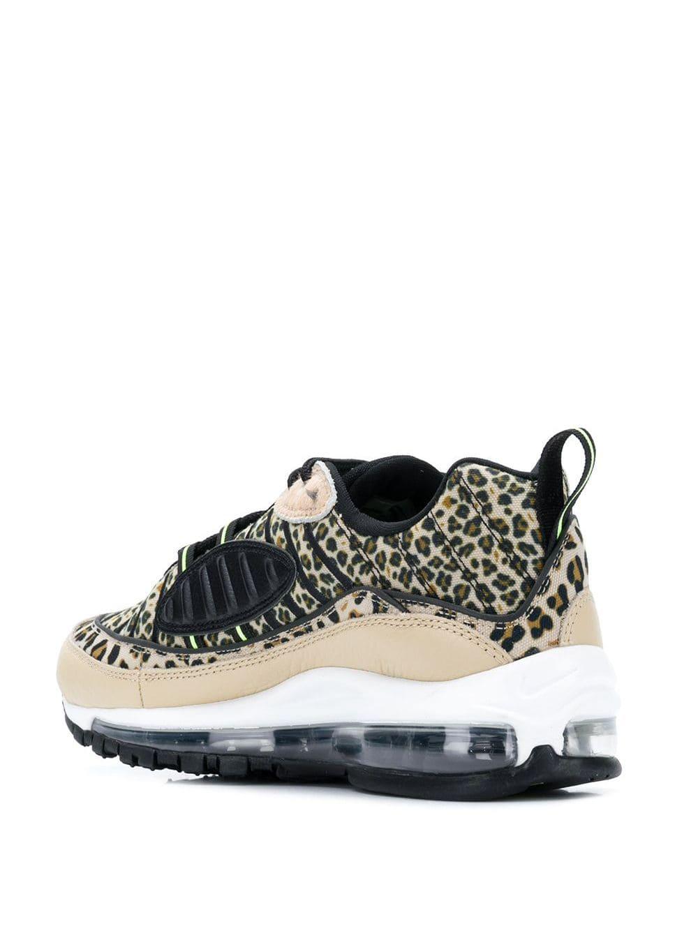 Nike Leather Air Max 98 Leopard Print Sneakers in Brown | Lyst
