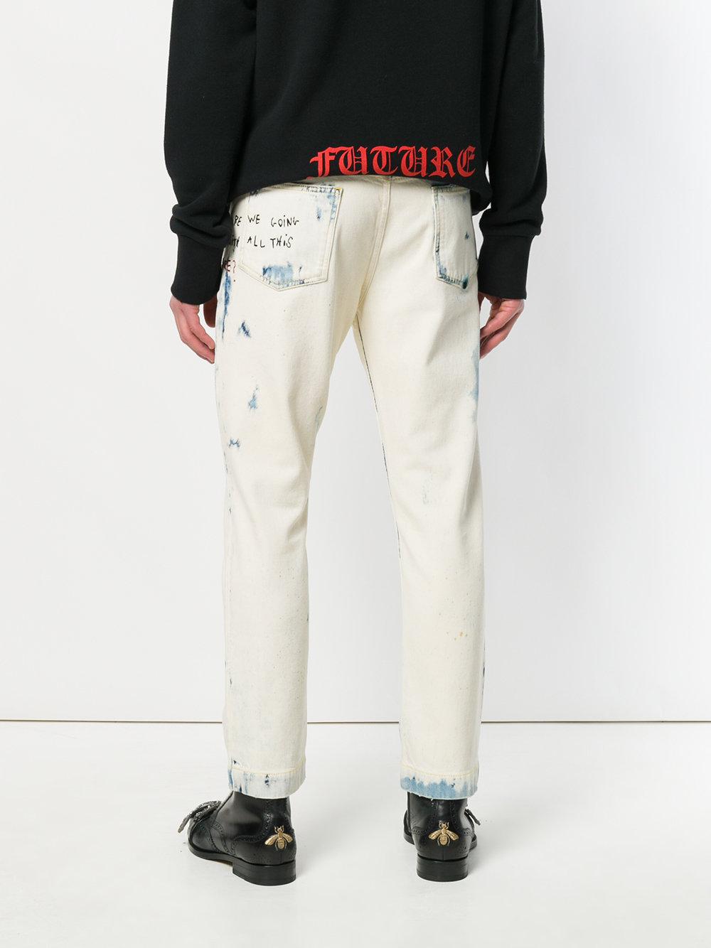 gucci jeans stripe