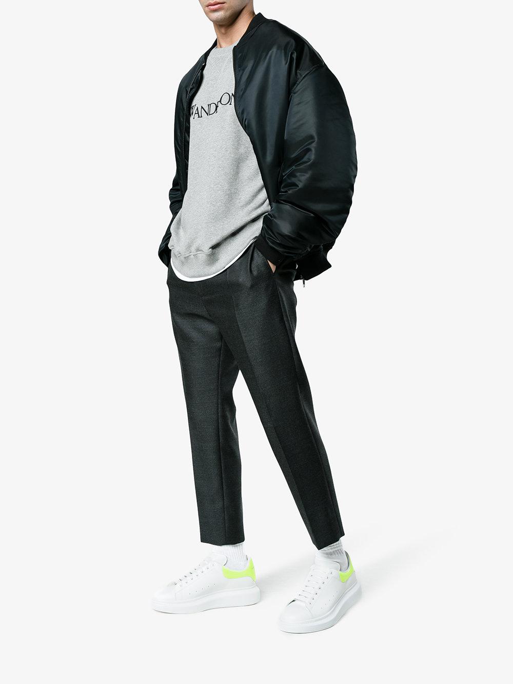 Alexander McQueen Fluorescent Yellow Oversized Sneakers in White for Men |  Lyst