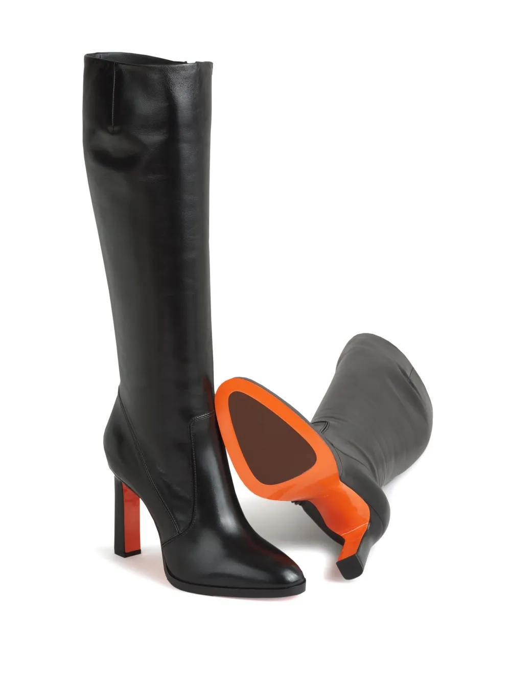 【★完売必至★】Santoni ☆ レザー レディースブーツ ブラック Santoni - Colette Black Leather Short Boot | Mitchell Stores