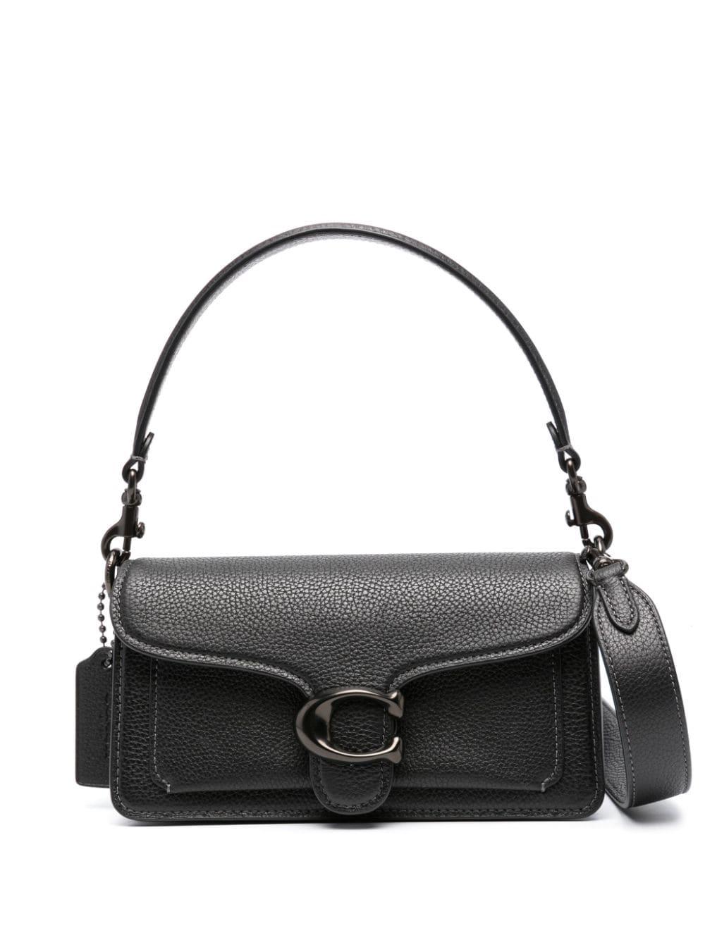 COACH Tabby Pebbledleather Shoulder Bag in Black Lyst