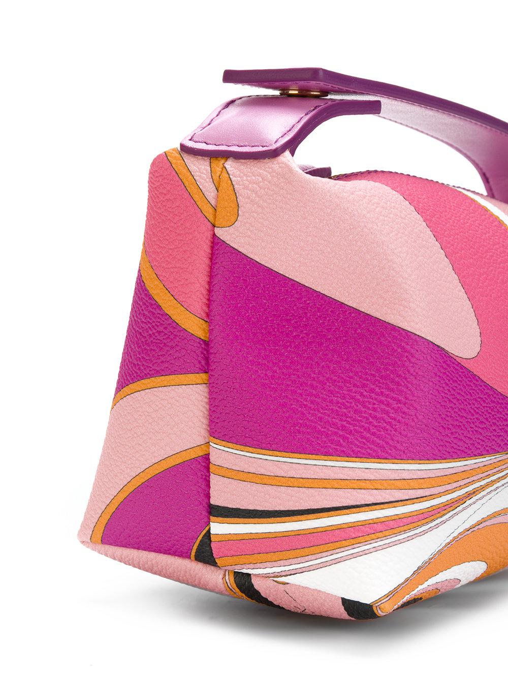 Emilio Pucci Tartuca-print Make-up Bag in Pink Grey Womens Bags Makeup bags and cosmetic cases 