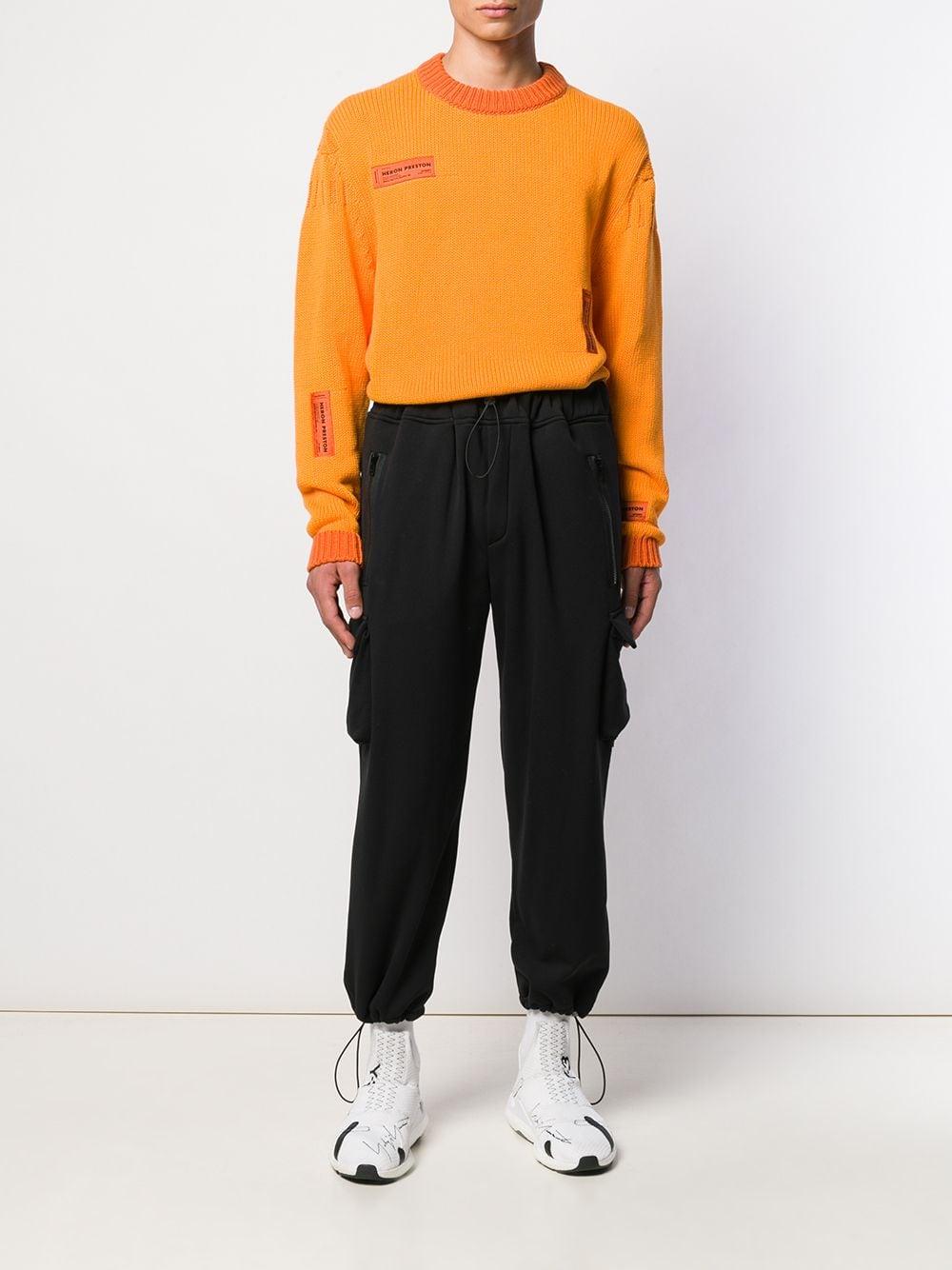 black cargo track pants