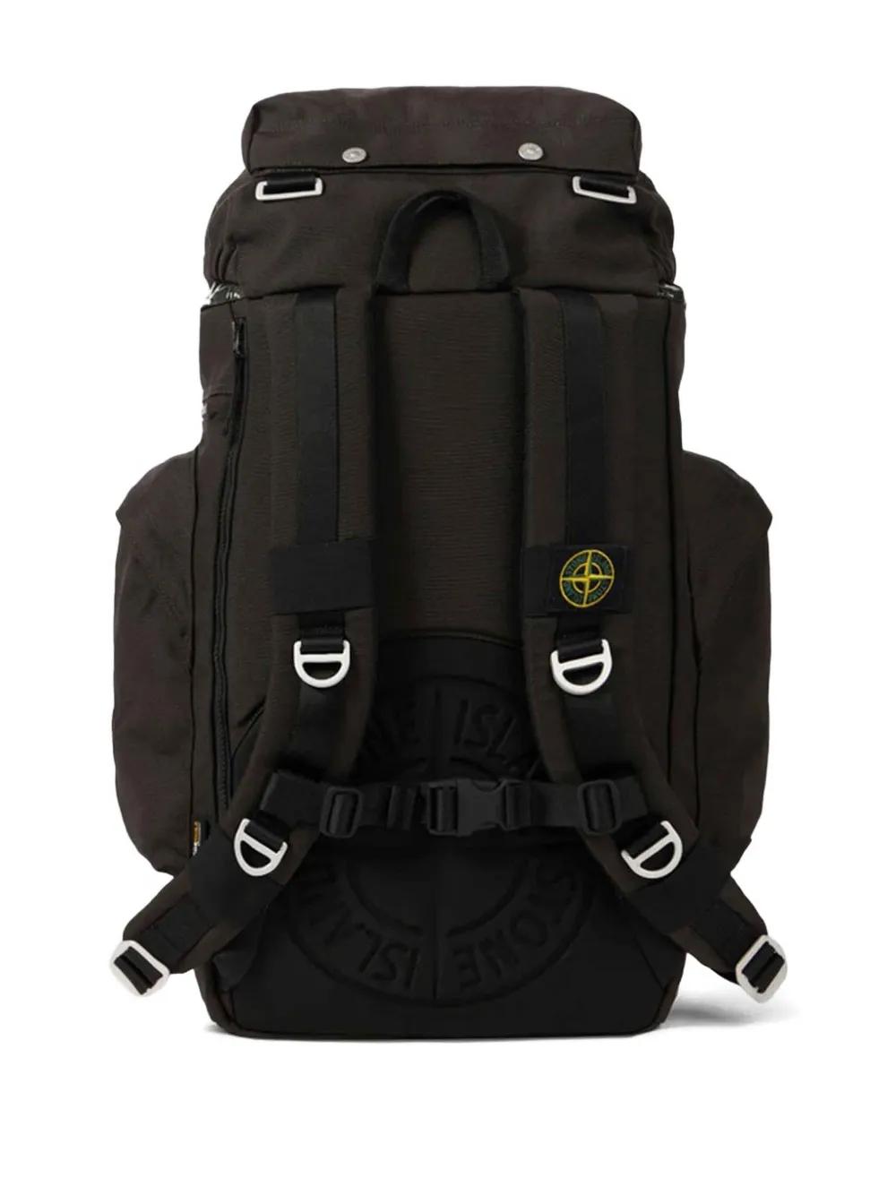 Stone Island Buckle Backpack in Black for Men | Lyst