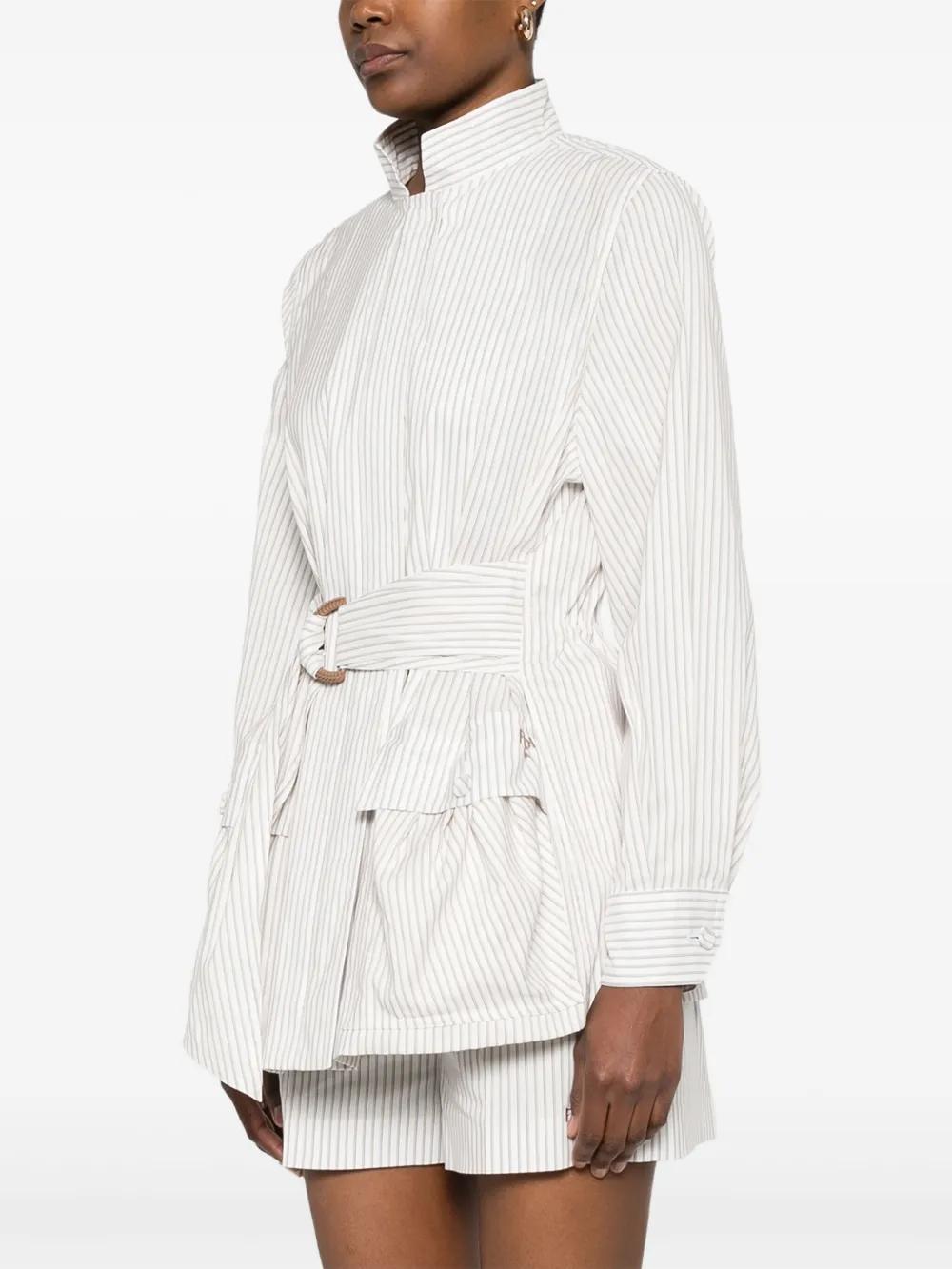 アウターその他 FENDI Striped blouson White Fendi Stripy Blouson in White | Lyst