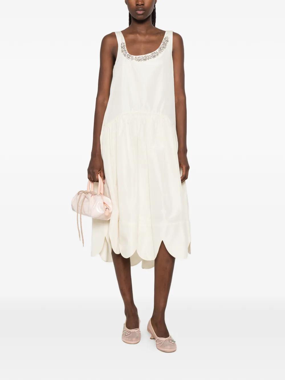 sachin and babi light blue dress Simone Rocha Black Patchwork Flounce Dress Black 7456PE132 main image 1