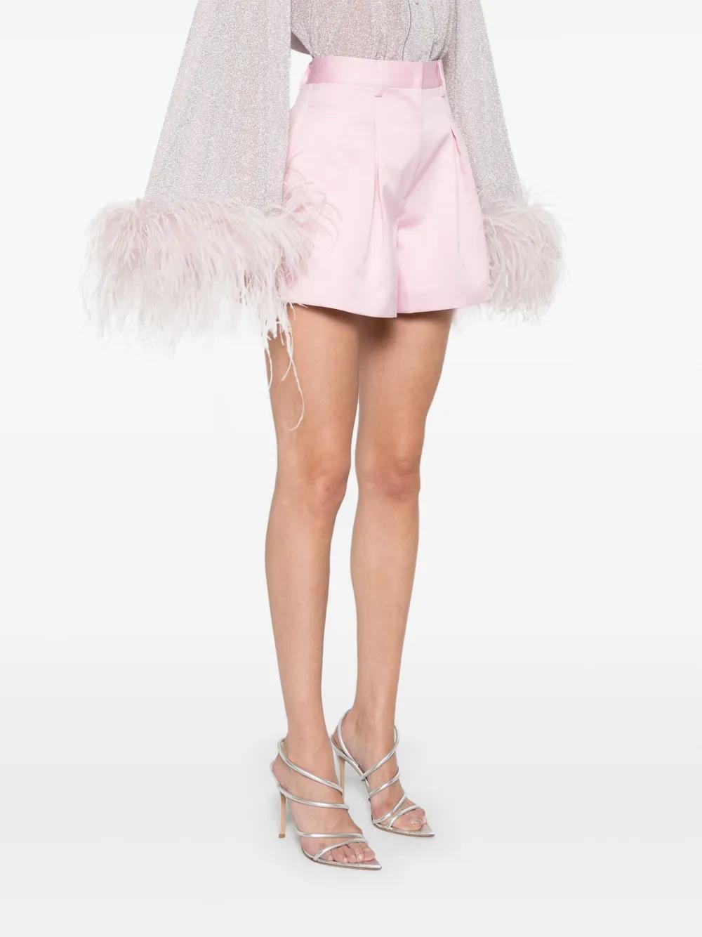 ショートパンツ ROTATE BIRGER CHRISTENSEN 'Elasticated' shorts Pink Rotate Pink Shorts | Contemporary Ready to Wear | Coveti