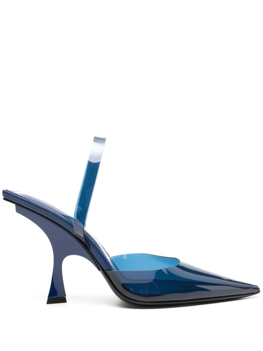 95mm Ester Suede & Crystal Sandals